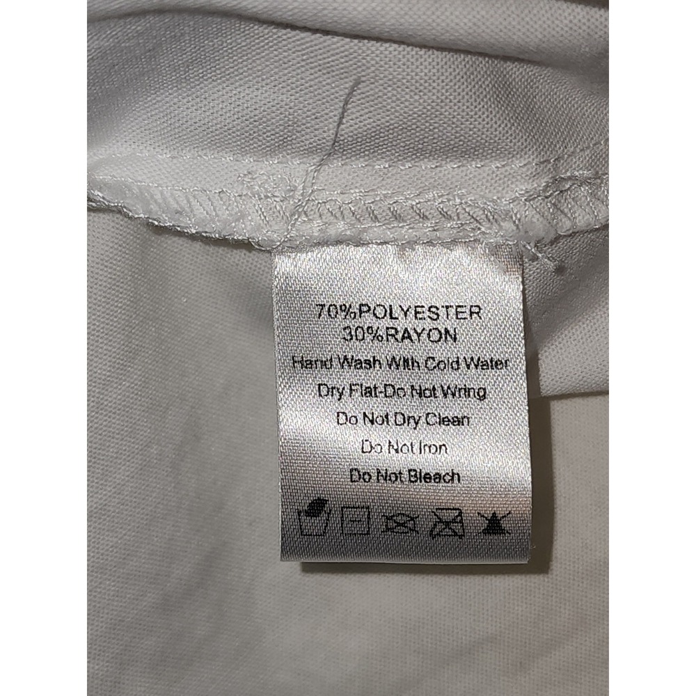 P Cill Womens XL White Oversized Dolman Sleeve Button Down Shirt Contemporary - Picture 7 of 7